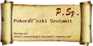 Pokoráczki Szulamit névjegykártya